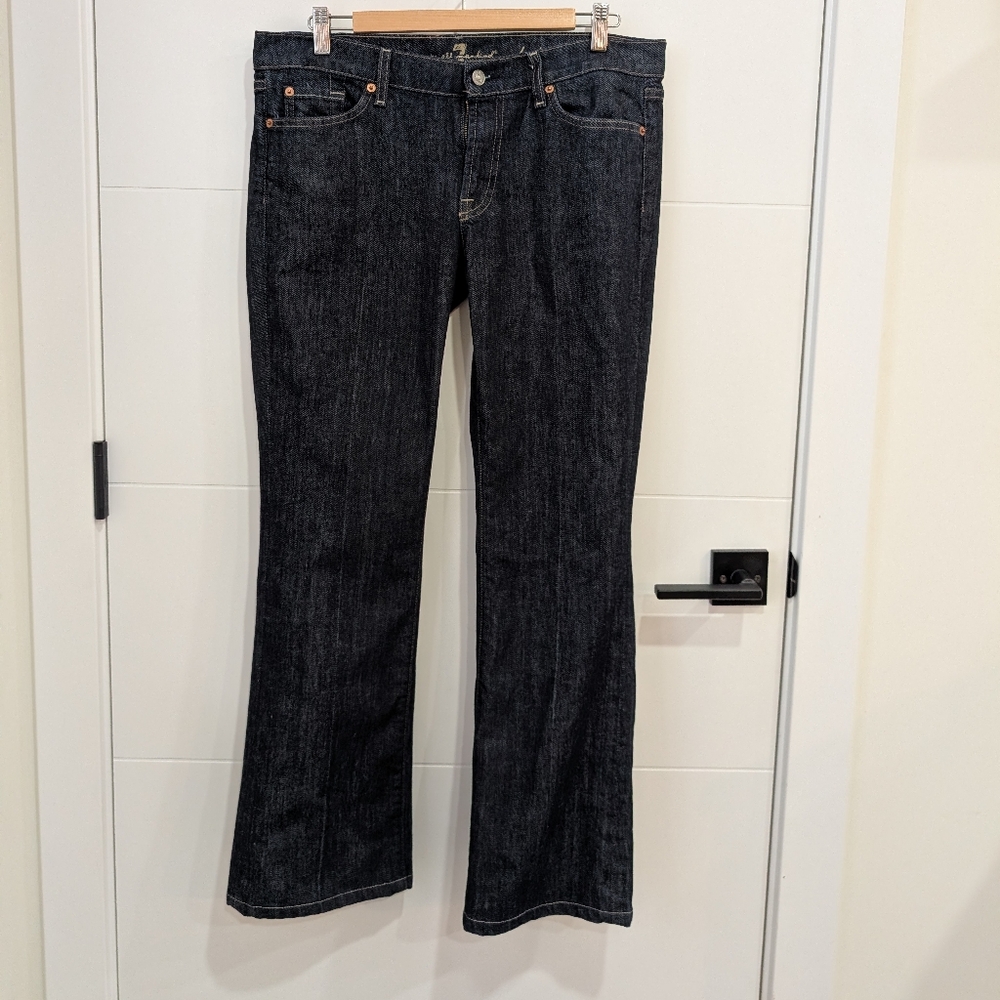 7 For All Mankind Bootcut Jeans Blue Size 32 - Picture 1 of 8